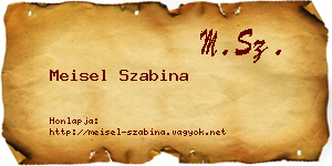 Meisel Szabina névjegykártya