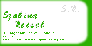 szabina meisel business card